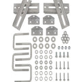 Set of 4 Galvanized Swivel Top Bunk Bracket Kit for Boat Trailer (3x3)