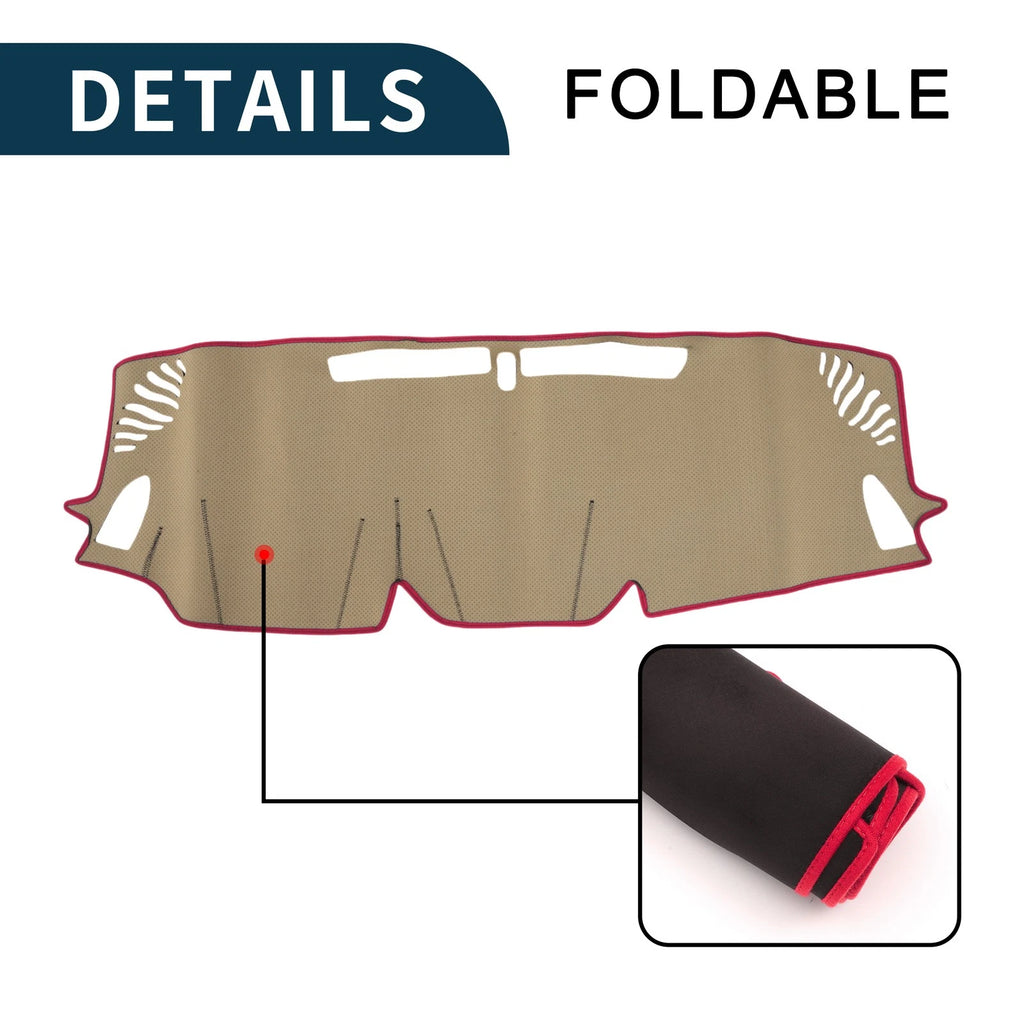 Dashboard Cover Mat for Subaru Levorg (2014–2020) Black Red Set