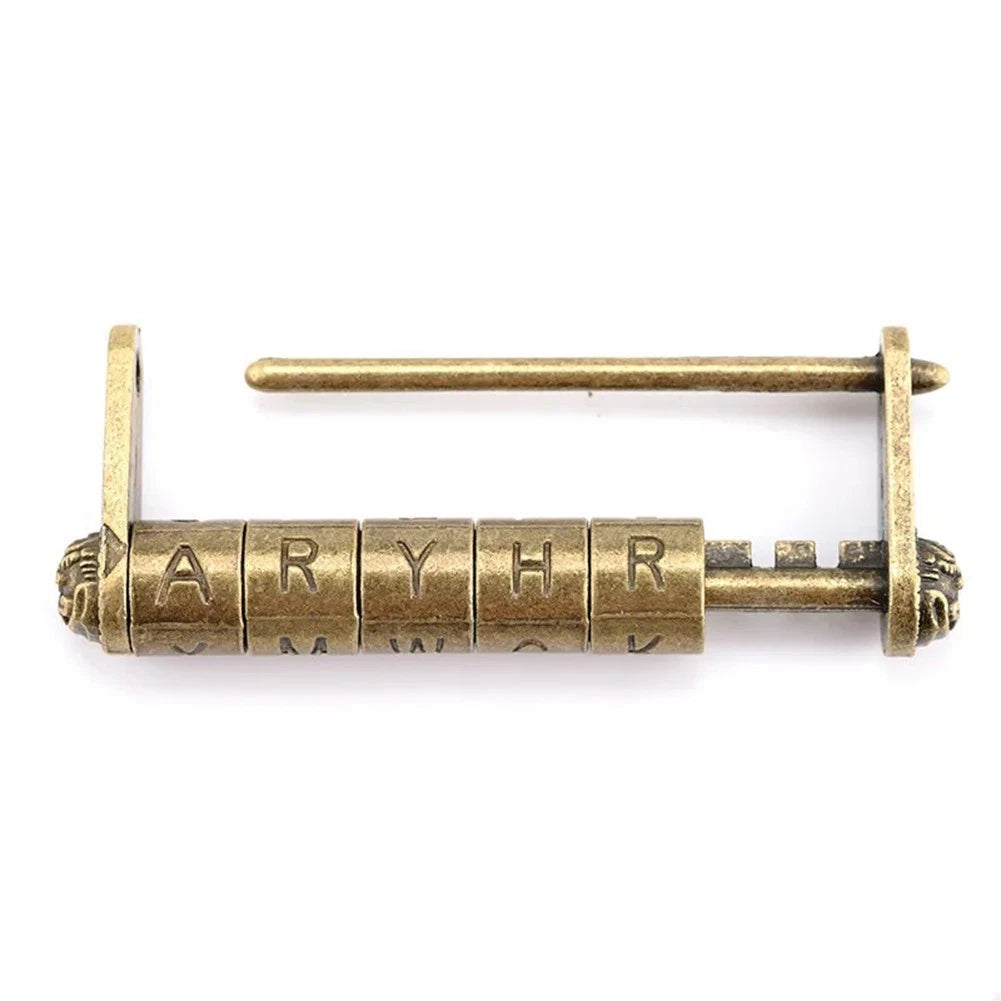 5 Wheel Letter Combination Padlock for Cabinet Doors