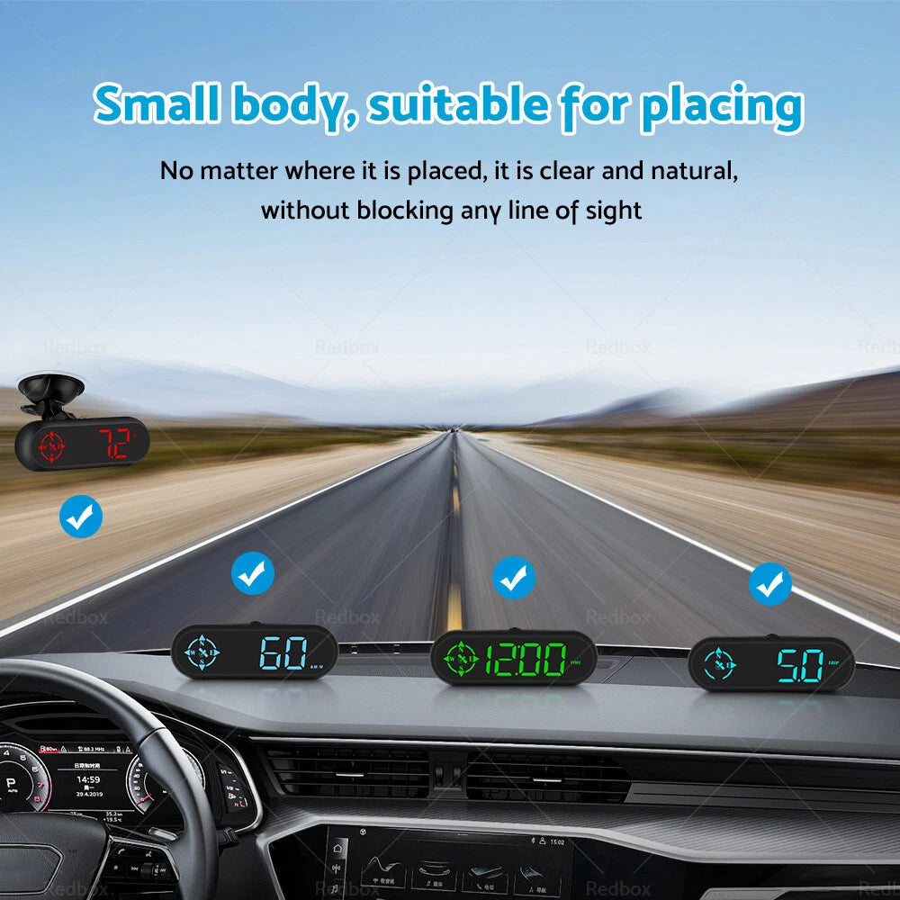 Universal Head Up Display Speedometer for (GPS, MPH)
