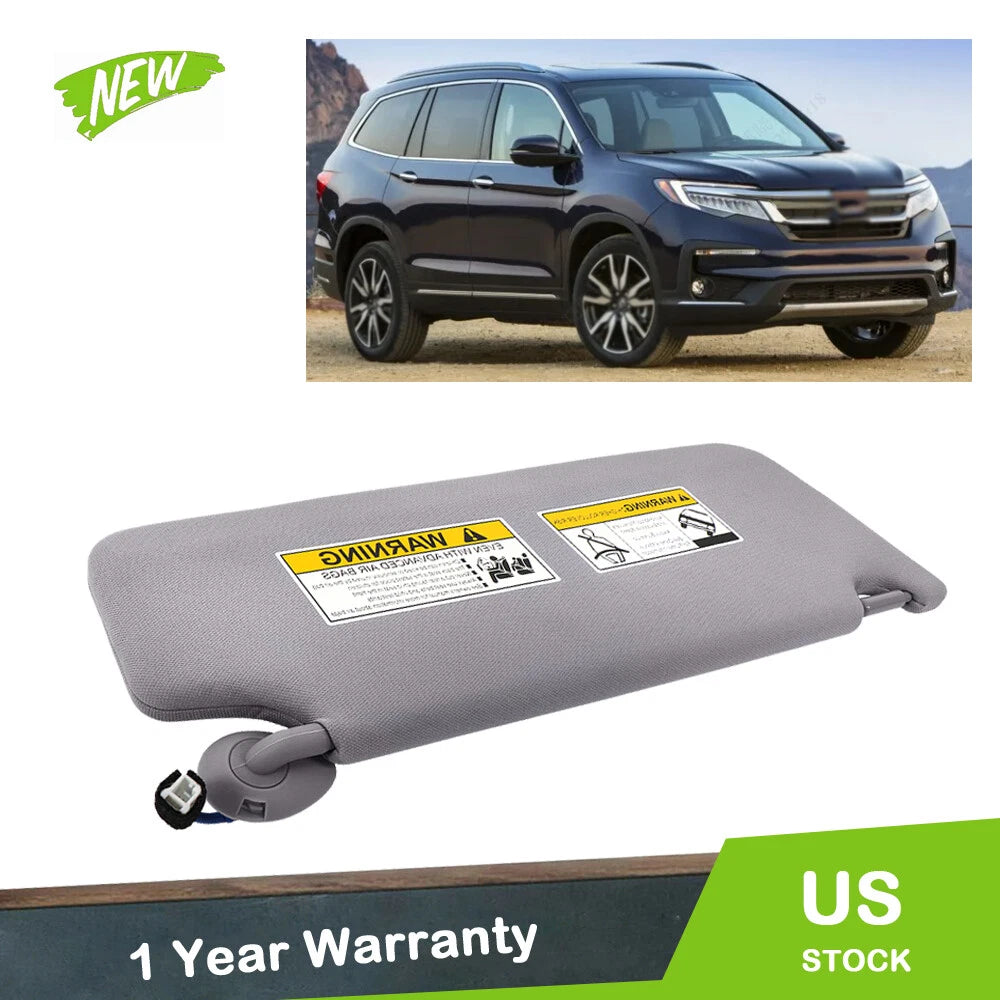 Right Side Visor for Honda Pilot (2017–2021) - Gray Plastic