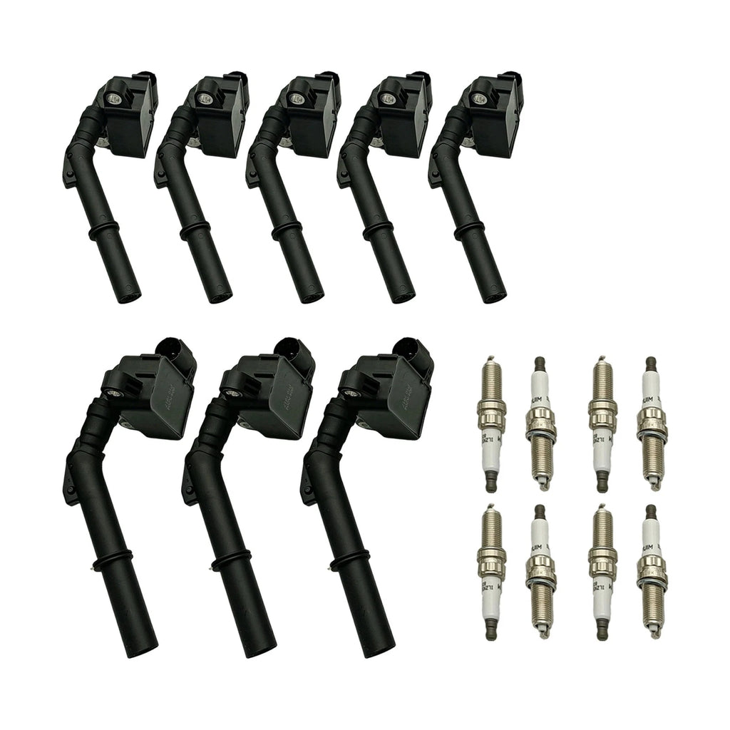 Set of 8 Ignition Coils & Iridium Spark Plugs for Mercedes-Benz GLS550 GLS63 AMG