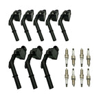 Set of 8 Ignition Coils & Iridium Spark Plugs for Mercedes-Benz GLS550 GLS63 AMG
