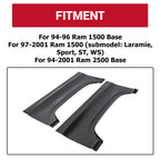 Pair Wheel Arch Repair Panels for Dodge Ram Truck (1994-2001)