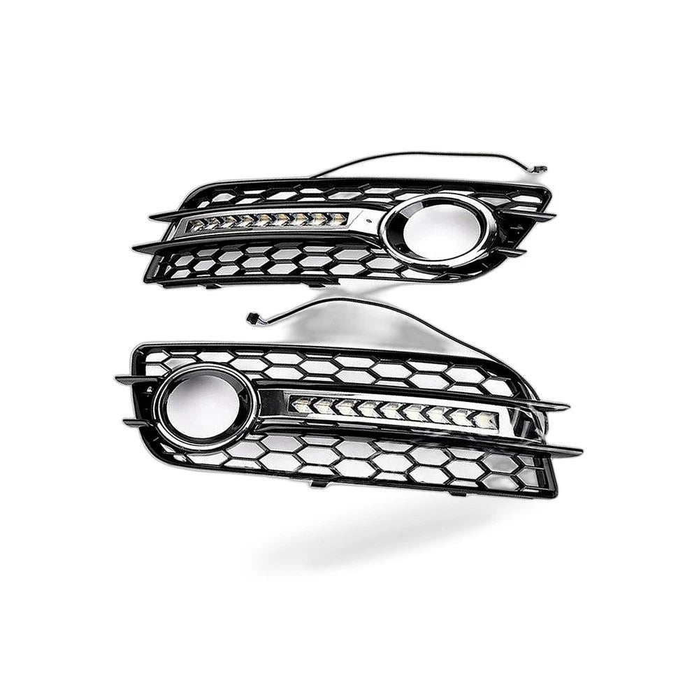 LED Flow Daytime Running Light Yellow Turn Signal Fog Light Frame for Honda (2009–2011)
