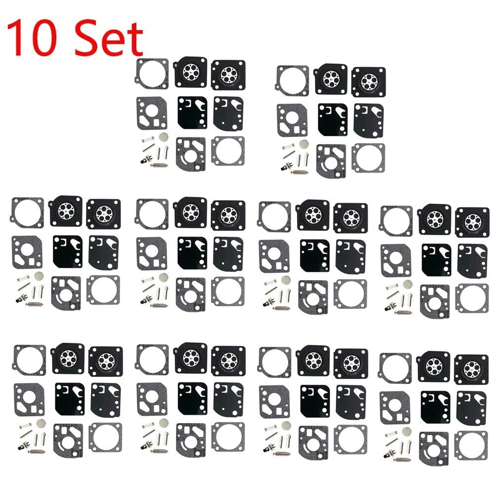 Set of 10 Carburetor Diaphragm Kit for ZAMA RB29 RB-29 C1U Trimmer