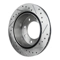 Disc Brake & Pad Kit for Chevy Express 3500 (2004–2020) Rear Cross-Drilled