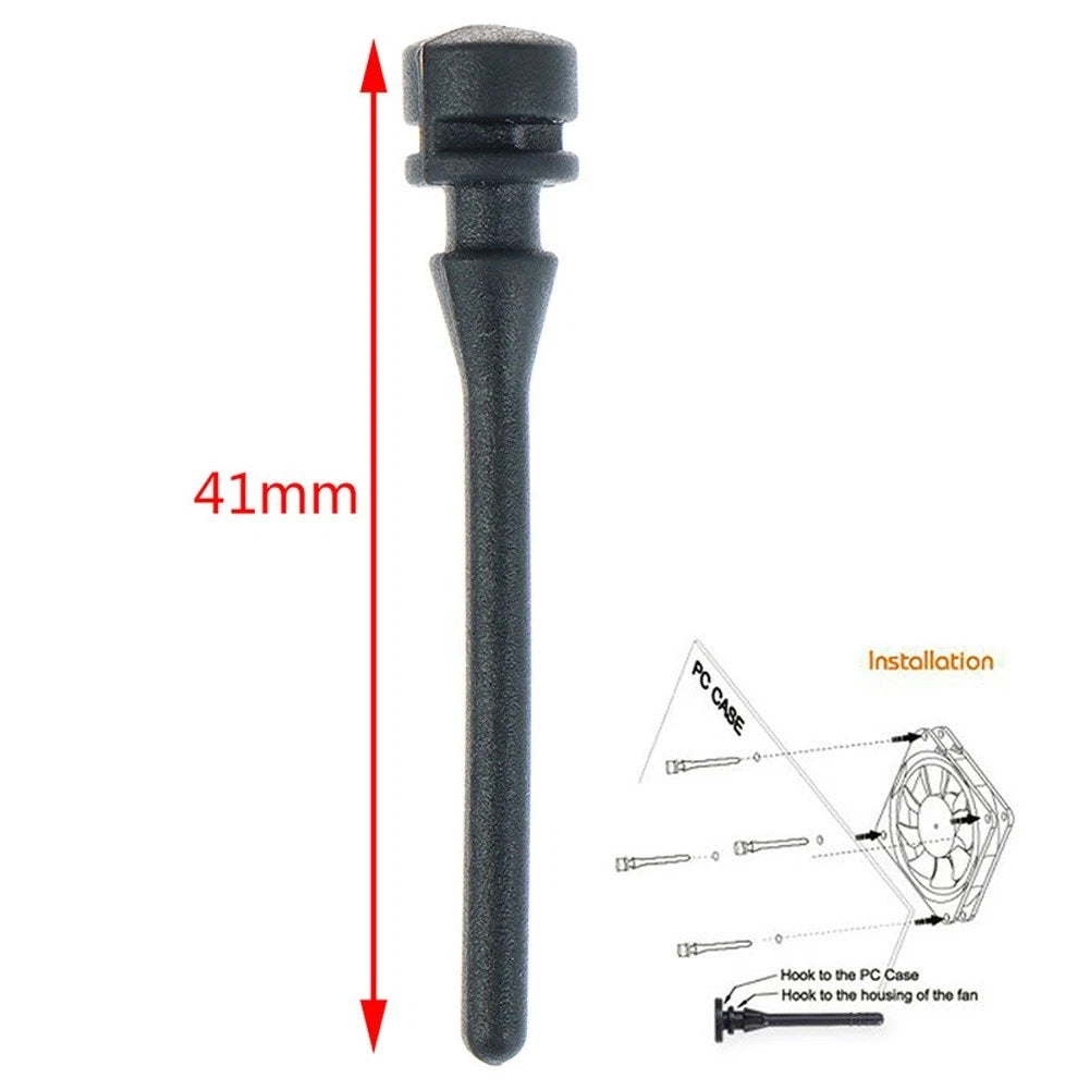 20 Pack Spiral Rivet for PC Case Fan Mounting (Anti Vibration)