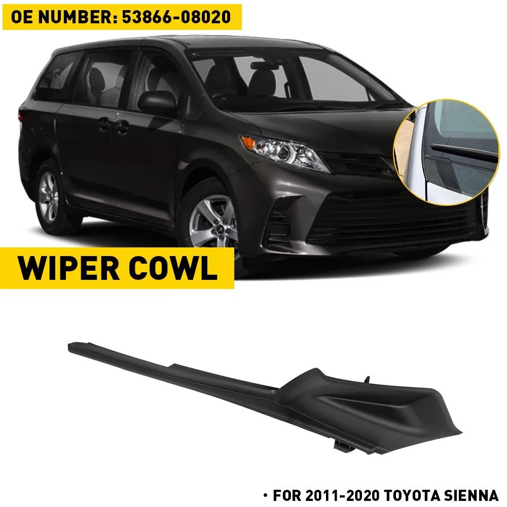 Right Fender Cowl Hood to Side Seal for Toyota Sienna (2011–2020) 53866-08020
