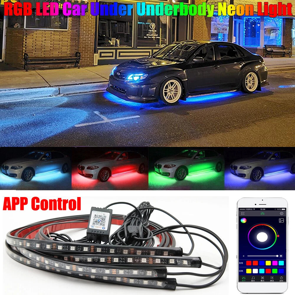RGB LED Neon Light Kit for Honda Nissan Subaru Audi