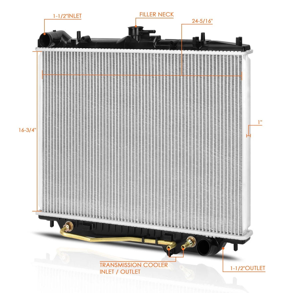 Aluminum Cooling Radiator for Isuzu Rodeo/Amigo 1998–2004 DPI-2195