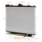 Aluminum Cooling Radiator for Isuzu Rodeo/Amigo 1998–2004 DPI-2195