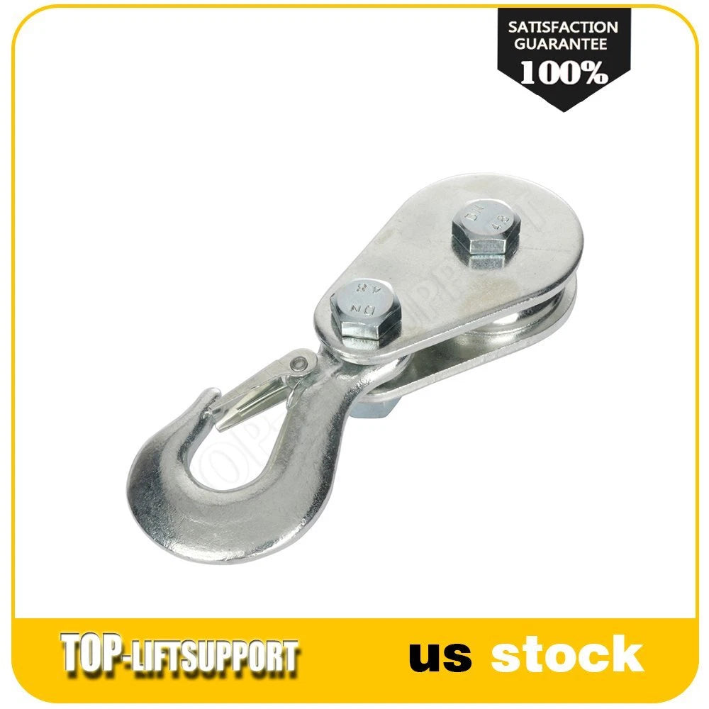 2-Ton Snatch Block with Hook for Heavy Duty Use