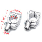 7/8" 22mm Motorcycle Handlebar Mirror Thread Mount Clamp Adaptor Chrome
