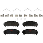 Set of 4 Disc Brake Pads for Toyota Highlander (2008–2019)