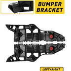 Set of 2 Black Bumper Retainers for Toyota Highlander (2014–2018)