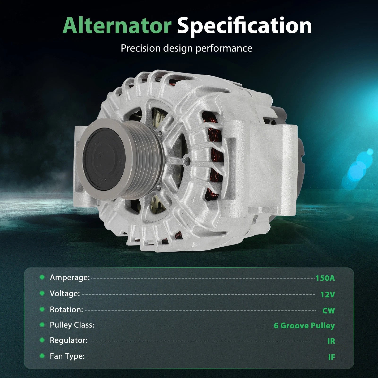 150A Replacement Alternator for Audi A6 Quattro (2013–2015)