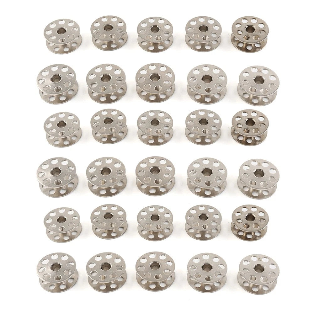 30X Metal Large Bobbins M Size for Juki DNU-241, DNU-1541, DNU-1541S