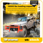 13000LBS Electric Winch for Truck Trailer - Waterproof Synthetic Rope