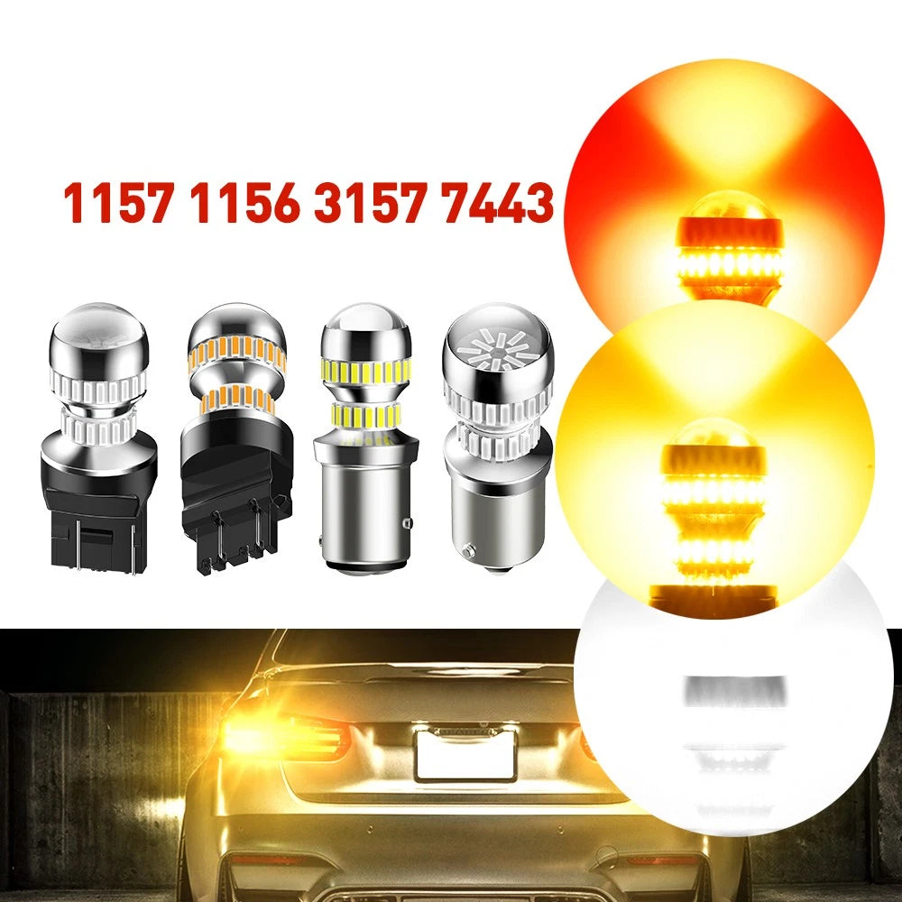 2X LED Turn Signal Light Bulb for AUXIT 3157 7443 1156 1157