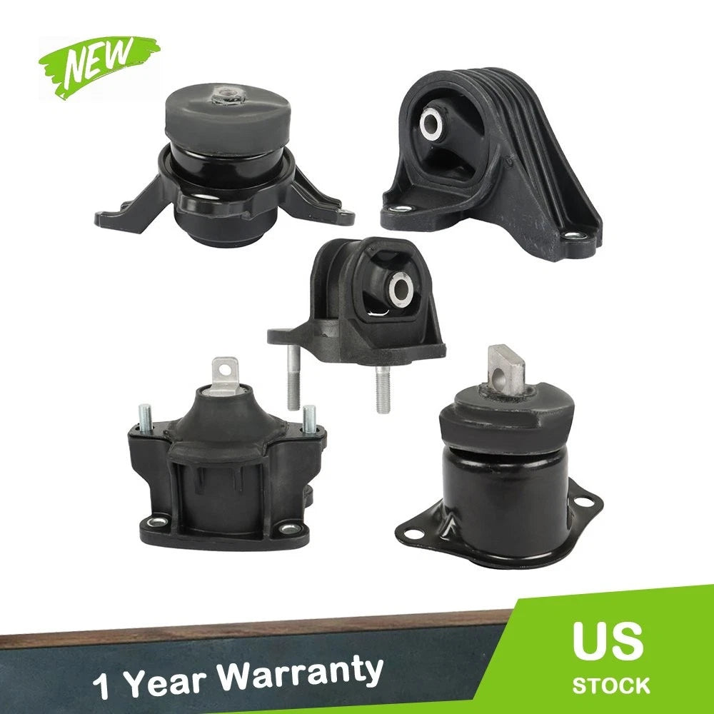 5PCS Motor Mount Set for Honda Accord (2013–2017) EM-A65054 EM-A65072