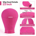 23" Canvas Wig Head Display with Stand for Wig Making