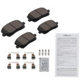 Set of 4 Front Ceramic Brake Pads for Pontiac Vibe Toyota Corolla Matrix (2003–2008)