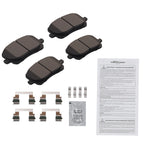 Set of 4 Front Ceramic Brake Pads for Pontiac Vibe Toyota Corolla Matrix (2003–2008)