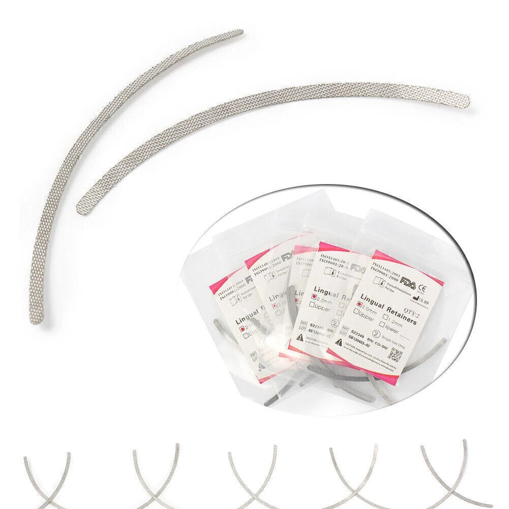 2mm Dental Universal Retainer Mesh Base - Set of 10