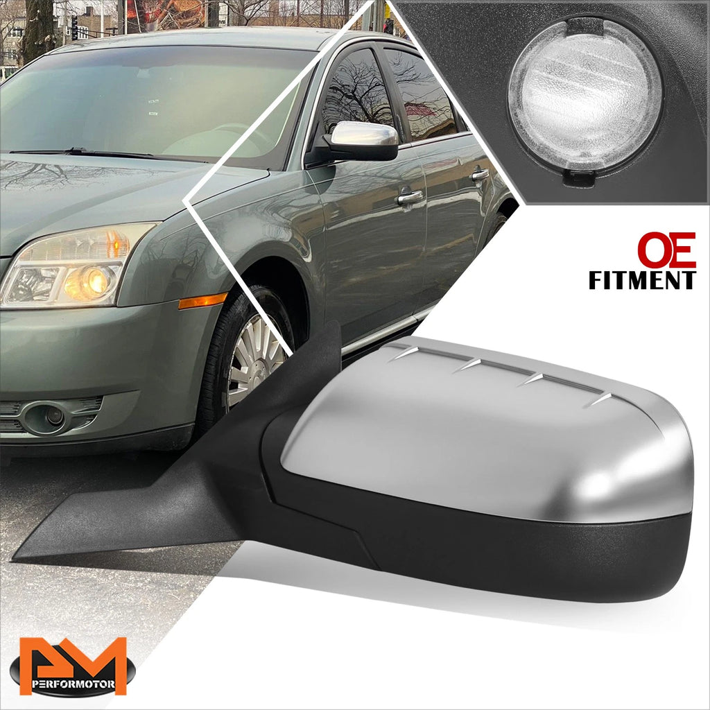 Power Heated Chrome Side View Mirror LH for Mercury Sable (2008–2009)