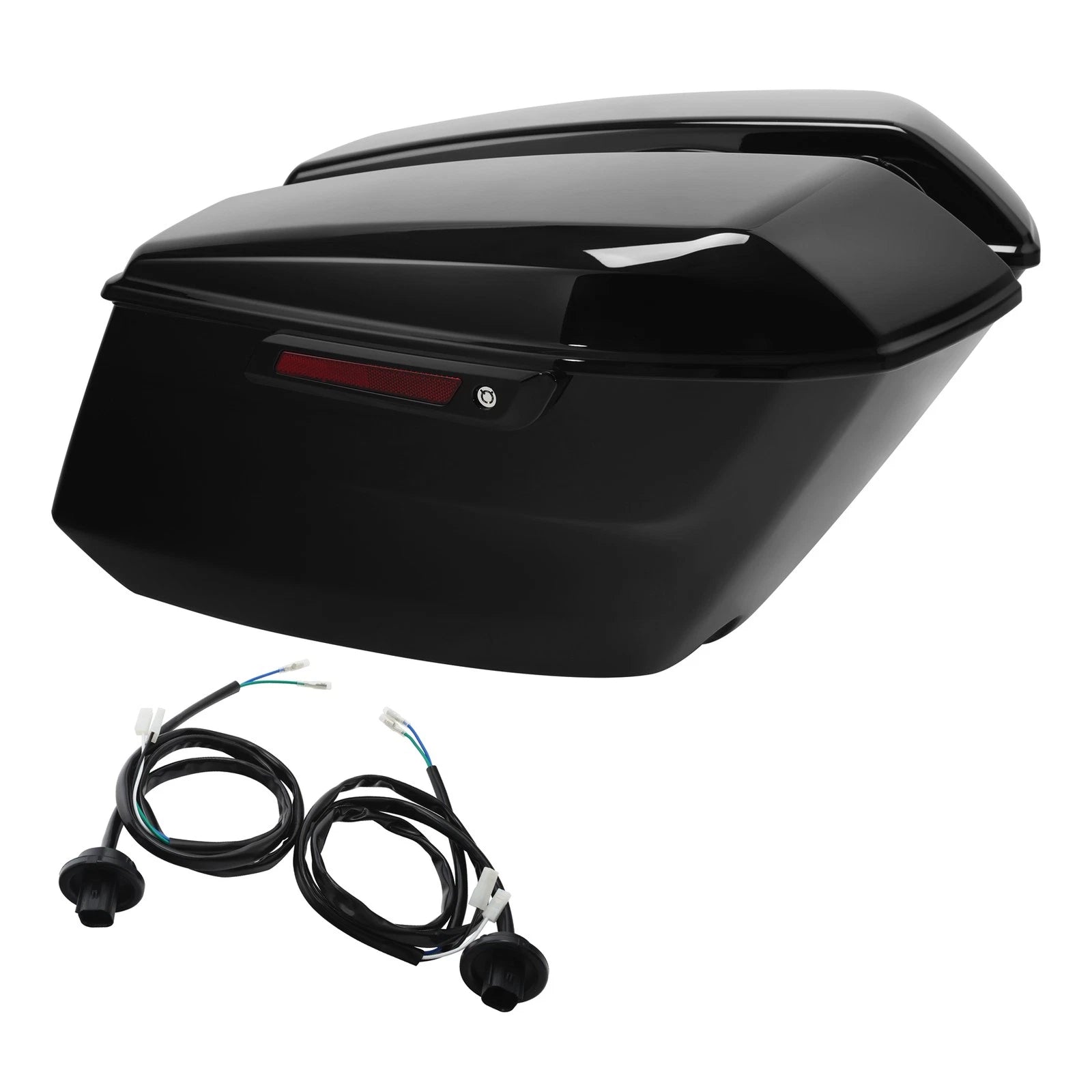 Hard Saddlebags for Harley Touring CVO Road Street Glide (2023–Present) Vivid Black