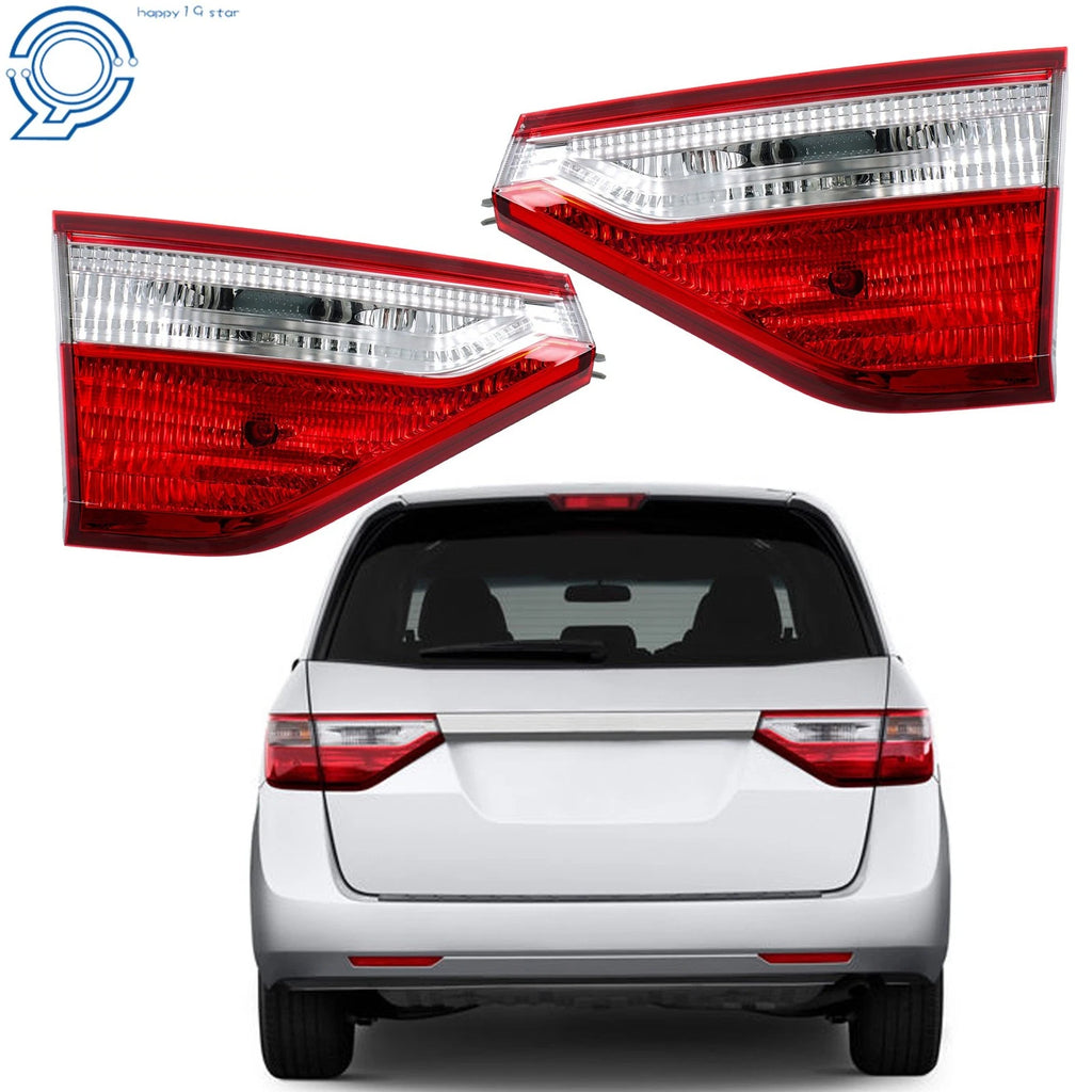 Set of 2 Inner Tail Light Lamps for Honda Odyssey (2011–2013) Halogen