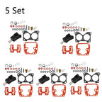 Set of 5 Carburetor Repair Kits for Johnson Evinrude V4 (85–140HP)