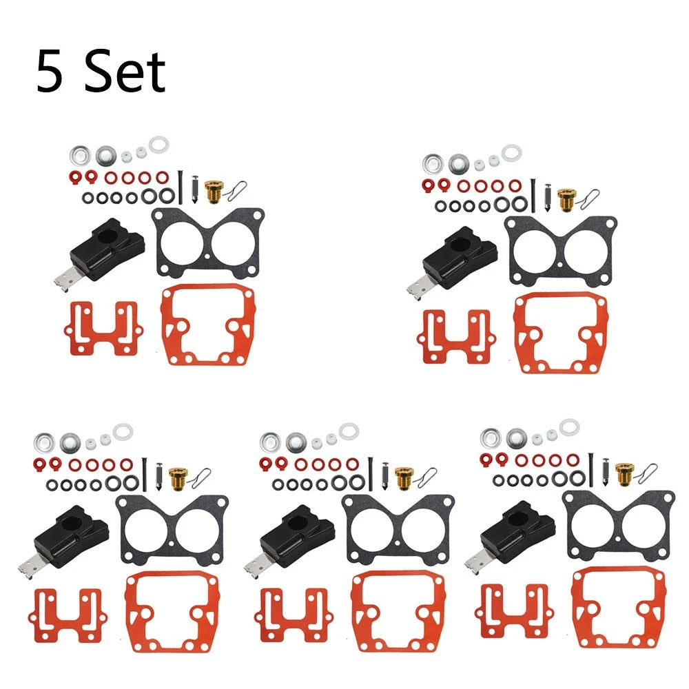 Set of 5 Carburetor Repair Kits for Johnson Evinrude V4 (85–140HP)
