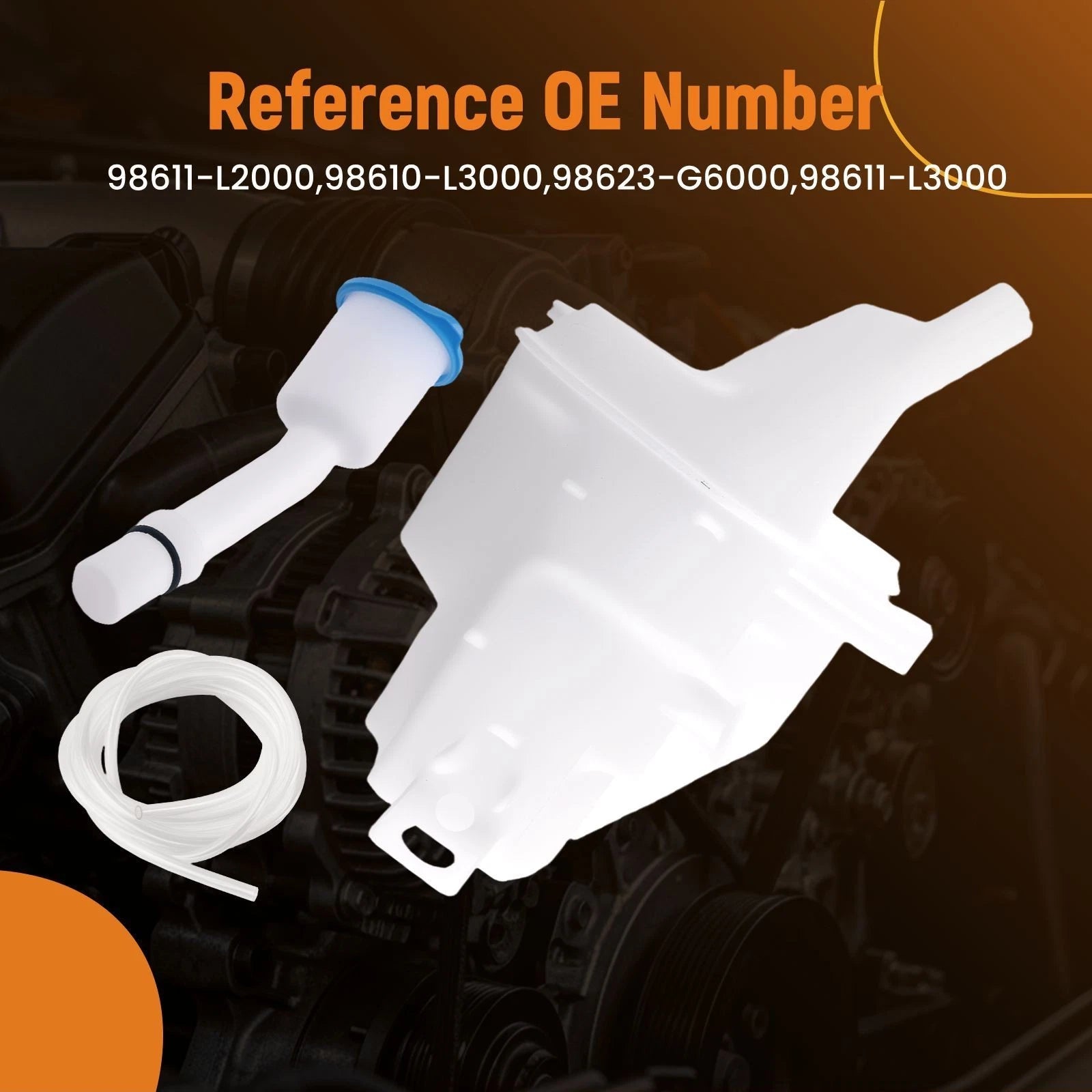 Washer Reservoir Tank for Kia K5 (2021–2023) W/Tube