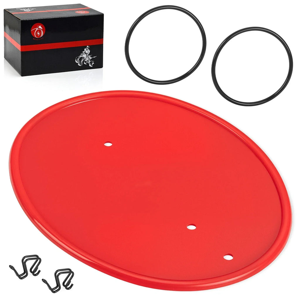 Red Front Side Number Plate & Mount Clips Bands Kit for Honda Z50R (1979–1987)