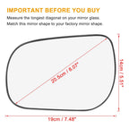 Left Driver Side Mirror Glass w/ Backing 8796142790 for Toyota RAV4 (2019–2023)