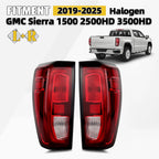 Set of 2 Halogen Tail Lights for GMC Sierra 1500 2500HD 3500HD (2019–2026)