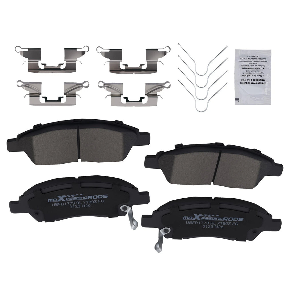 Set of 4 Front Ceramic Brake Pads for Nissan Micra (2015–2017) / Versa Note (2014–2019)