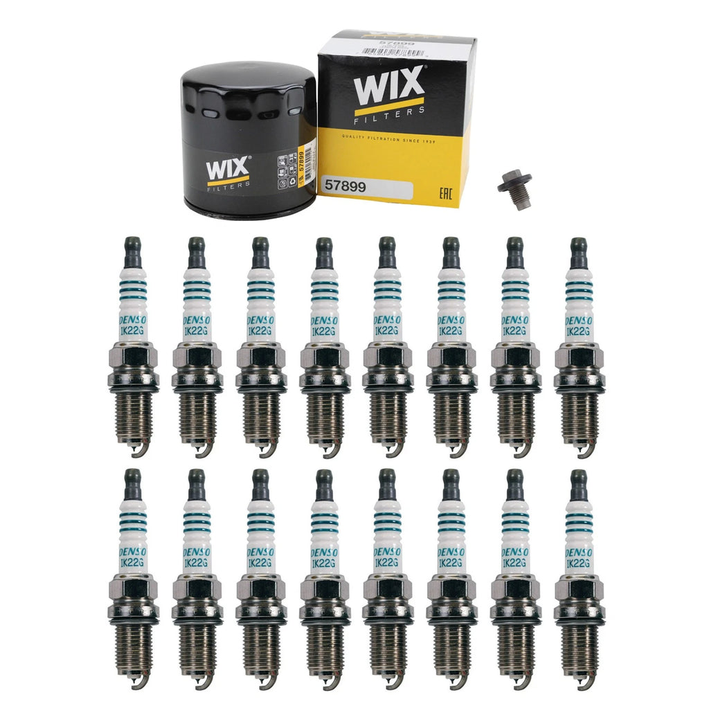 Wix Engine Oil Filter & Denso 16 Iridium Spark Plugs Kit for Ram 1500 (2009–2023)