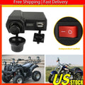 Dual USB Waterproof Phone Charger for Motorcycle Handlebar