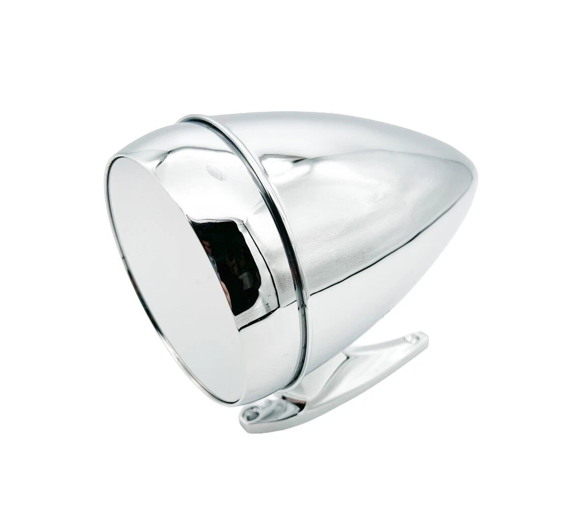 LH Premium Bullet Style Chrome Side Mirror Replacement for Ford Mustang (1965–1968)