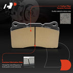 Set of 4 Front Ceramic Brake Pads for Chevy Corvette (2015–2016)