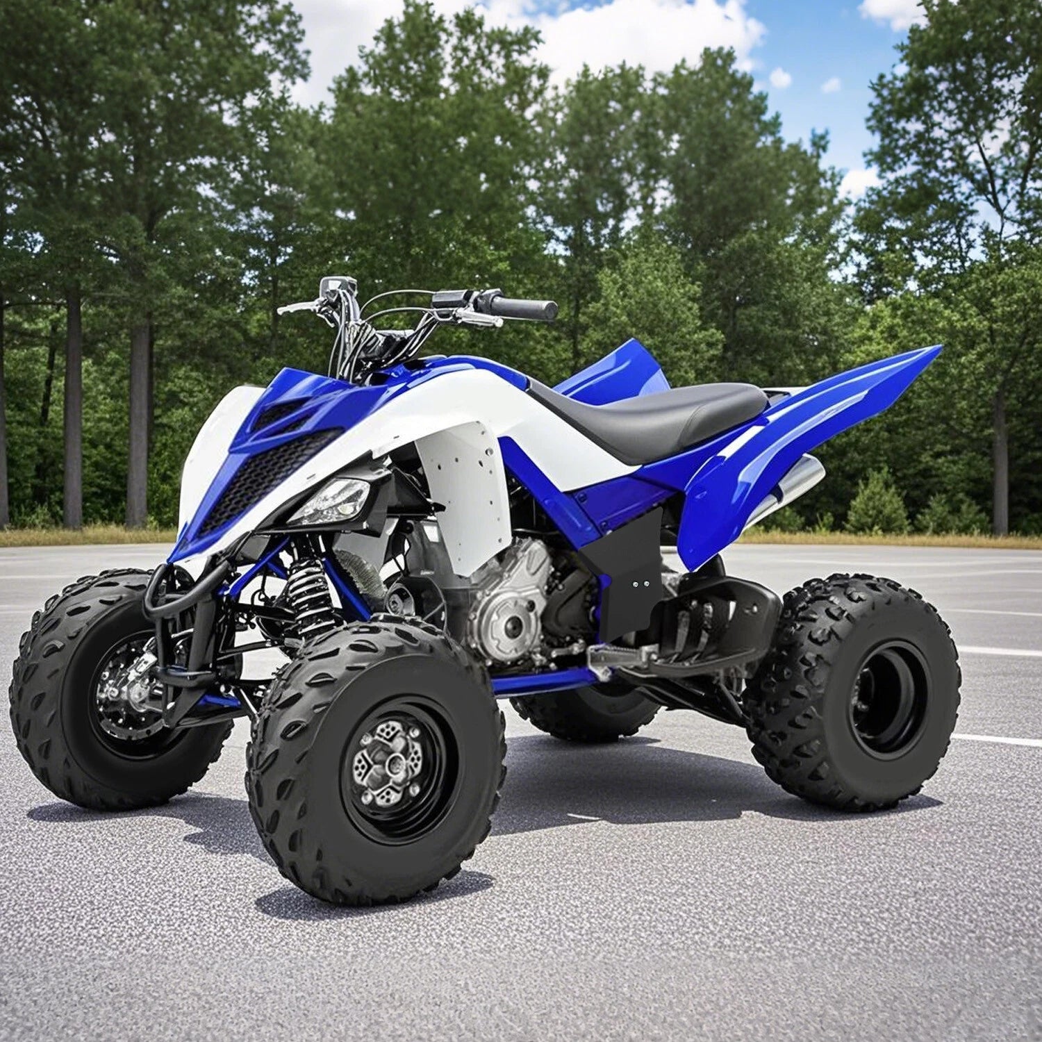 Pair of Steel Frame Protectors for Yamaha Raptor 700 (All Years)