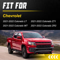 Front Bumper Brackets Set of 2 Plastic Black RH for Chevrolet Colorado (2021–2022)