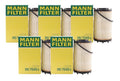 Set of 5 Engine Oil Filters for Audi Porsche Cayenne Macan Panamera
