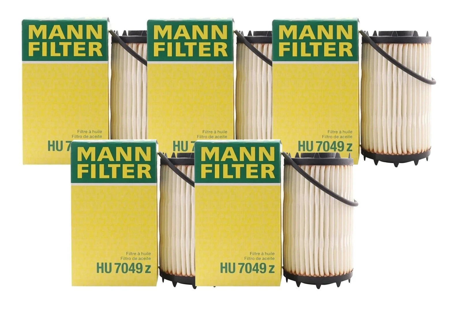Set of 5 Engine Oil Filters for Audi Porsche Cayenne Macan Panamera