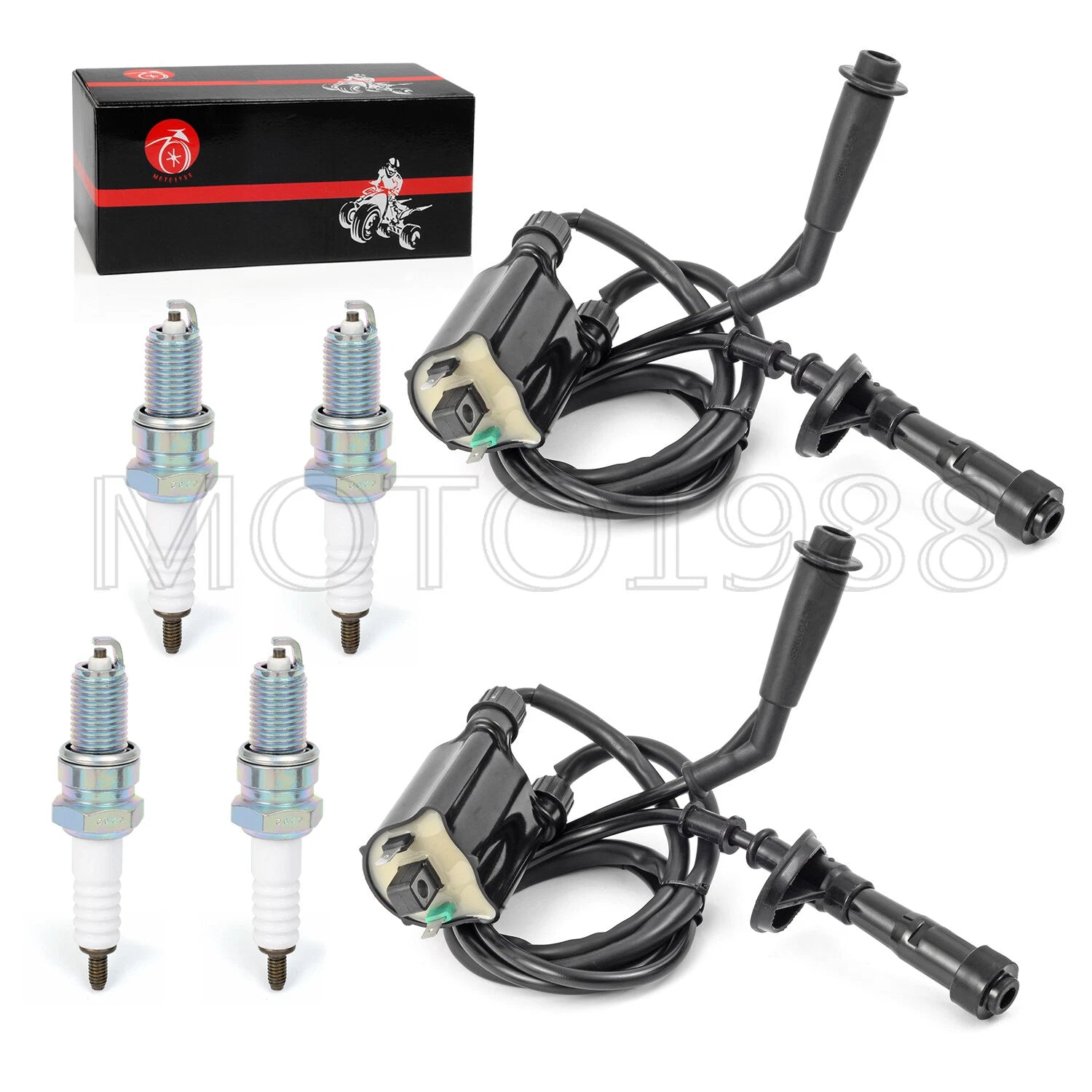 Ignition Coil Pack & Spark Plug for Honda Shadow VLX 600 (1988-2007)