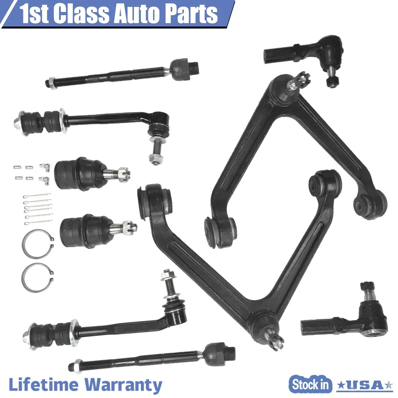 Set of 2 Front Suspension Control Arm Ball Joints for Dodge Durango Aspen (2004–2009)