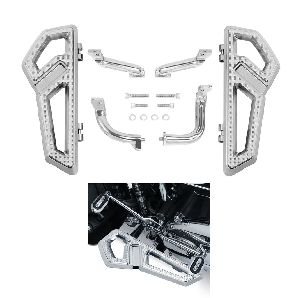 Driver Rider Floorboard Footboard & Bracket for Harley Touring Road Glide (2014–2023)
